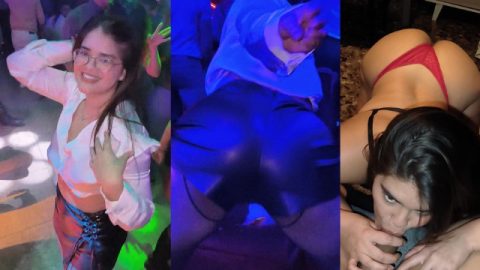 party: beautiful girl chooses a stranger to fuck after dancing